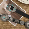Rock Retro Heavy metal band cowboy cowgirl Ladie's Belts Waist Decorative Girdle Hit hot Pung Pu Leather For Jeans Accessories