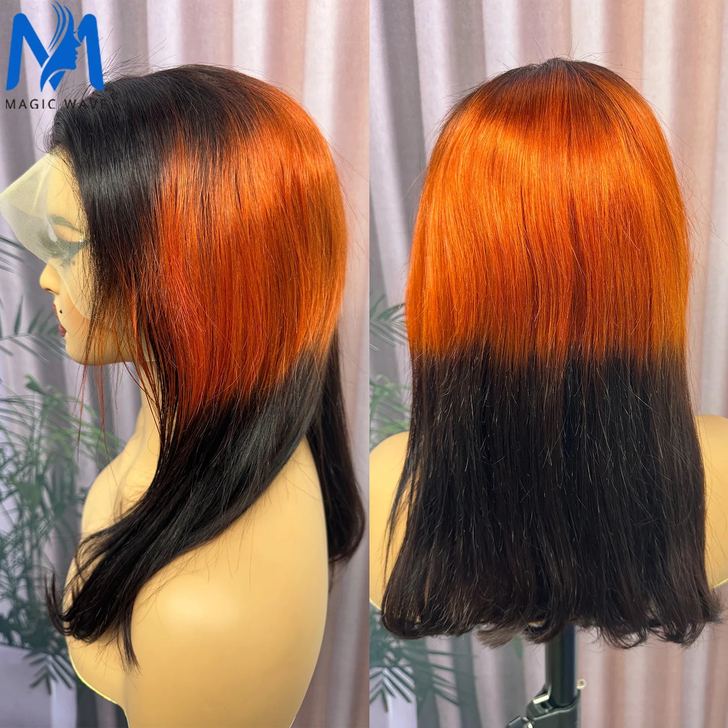 4/30/4 Farbe Echthaar Bob Perücke Glatt 13x4 Lace Front Echthaar Perücken Brasilianische Perücke Kurze Echthaar Bob Perücken Ombre Perücke