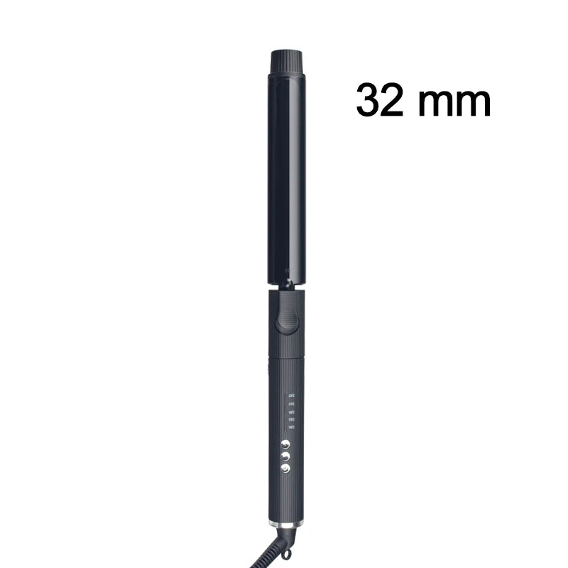 Professioneller rotierender Lockenstab Nano Titanium Schwarz Haarlockenwickler mit 230 Grad