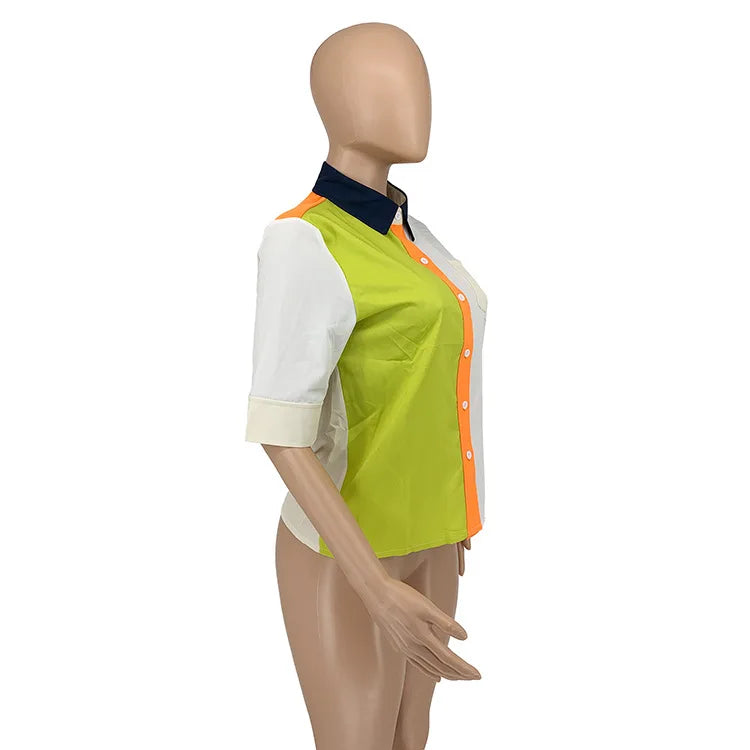 2022 Summer Women Blouses Half Sleeve Spring Blouse Woman Blouse Shirt Office Elegant Work Shirt Top Blusas Mujer De Moda