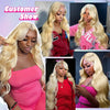 Rosabeauty HD Transparent 13x6 613 Body Wave Honey Blonde Lace Frontal Human Hair Wig Brazilian 13x4 Lace Front Wigs For Women