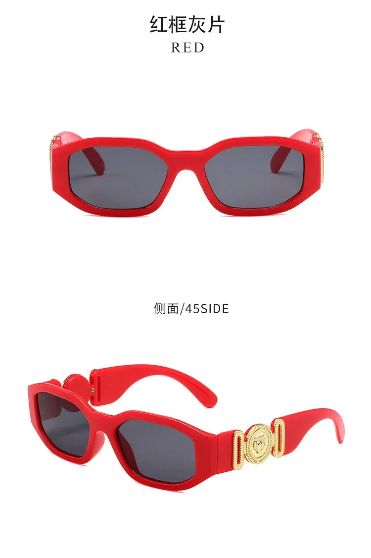 New Retro Irregular Square Sunglasses for Women Men Fashion Designer Small Frame Sun Glasses Trending Product Shades UV400