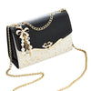 Fashion Messenger Bag Women Trendy Sequin Single Shoulder Bags Mobile Phone Pouch Ladies PU Leather Handbag with Tassel Pendant