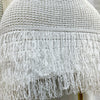 Women's Solid Color Sleeveless Round Neck Slim Fitting Fringe Fur Dress for Summer 2025