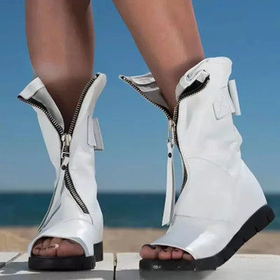 2025 Frühling Herbst Neue Damen Sandalen Schlicht Komfort Damen Schuh Vielseitig Leichte Damen Stiefeletten Lässige Damen Lederschuhe
