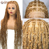 36 Zoll Synthetische Spitze Geflochtene Perücken Schmetterlingszöpfe Spitzenperücke für schwarze Frauen Zopfperücken im Ausverkauf Box Braids Spitzenperücke