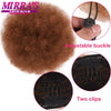 Synthetic Afro Puff Drawstring Ponytail Hair Bun 10 Inch Short Afro Kinkys Curly Afro Bun Extension Hairpieces Large Size