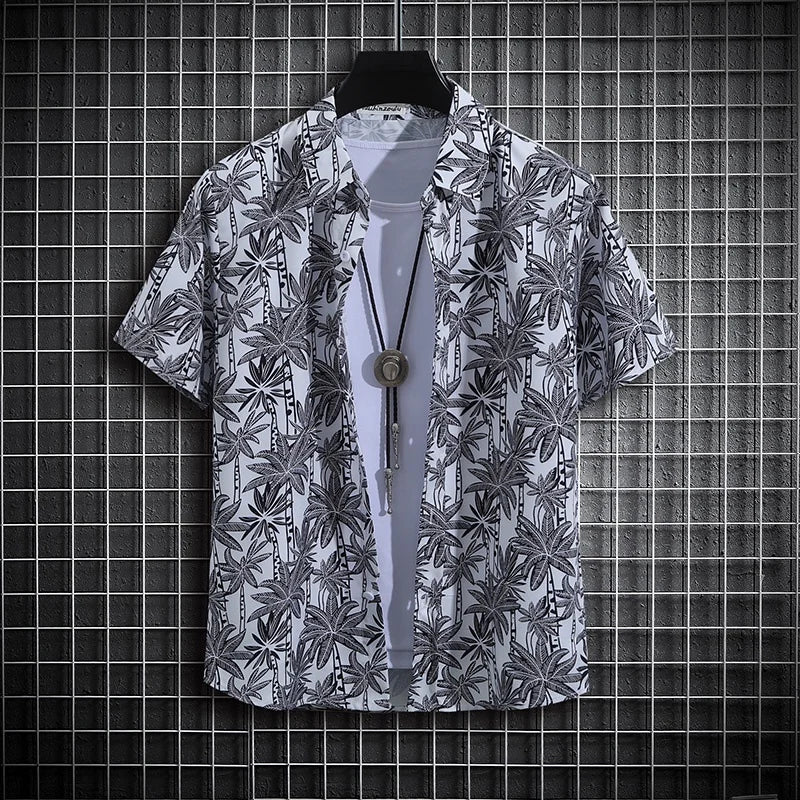 Unisex Graffiti Short Sleeve Shirt Turtleneck Polo Tops Shirts for Men  Men Clothing Four Seasons
