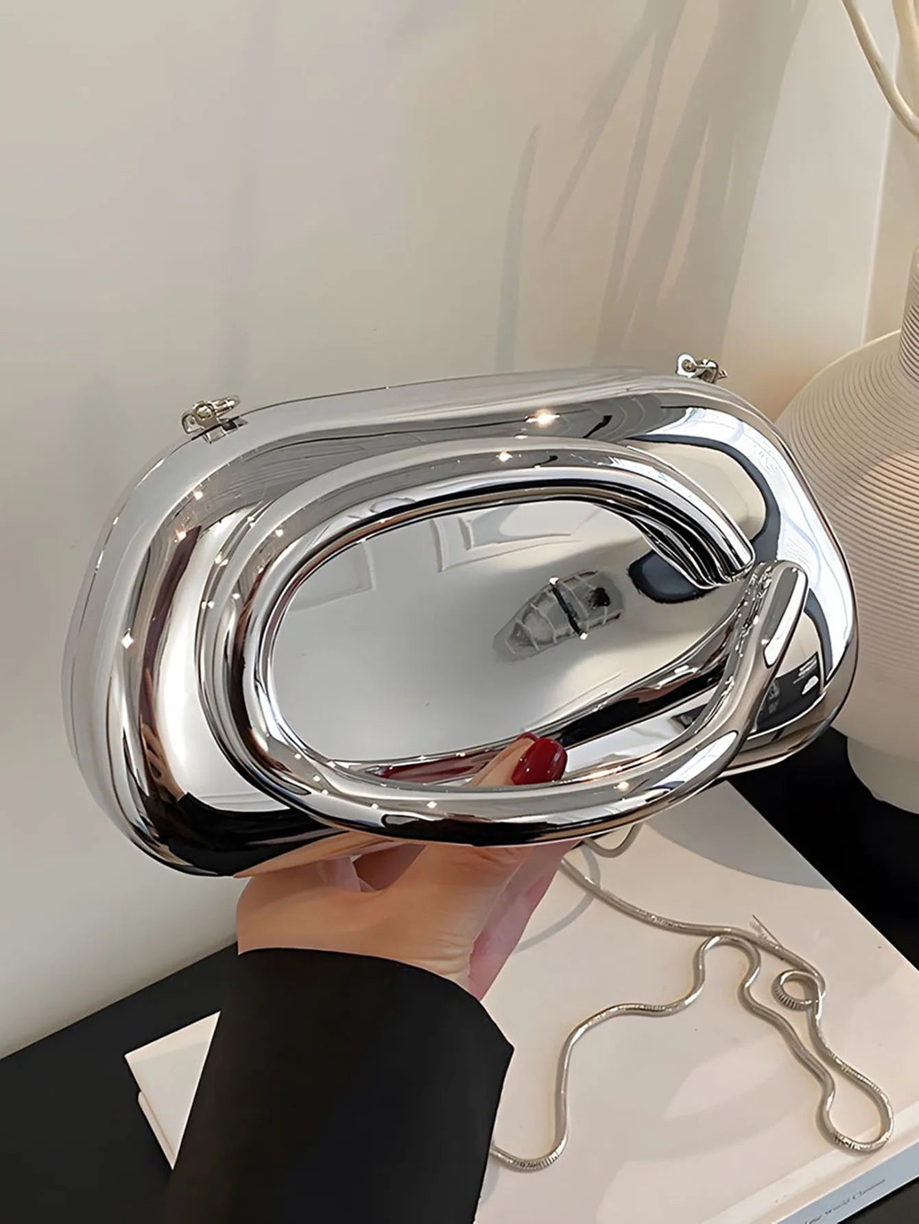 Mode Elegante Metallverschluss Boxförmige Umhängetaschen Damen Abendtaschen Hochzeit Mini Damen Geldbörse Party Niedliche Geldbörse Clutch