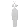New Wowen Sexy Tassel Halter Bandag Jumpsuits Elegant Backless  Sleeveless Slim Long jumpsuit  Fashion  Night Party Vestidos