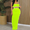 Women Dresses 2 Piece Outfits Sexy Sleeveless Slit Dress Hollow Out Bodycon Maxi Skirt Sets Vacation Midi Dress فساتين سهرة