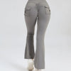 Women Flare Pocket Leggings High Waist Sport Yoga Pants Quick Dry Breathable Leggings Outfit Fitness Gym Clothes Sportwear Pant
