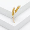 Dmari Women Brooches Korean Fashion Style 3-Color Rhinestone Ear of Wheat Lapel Pins Luxury Jewelry Accessories For Clothing