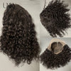 Wasserwelle-Spitzenperücken 180 Dichte Transparent 4x4 Verschluss-Spitzenperücken Für Frauen Tief Gelockte Bob-Perücke Seitenscheitel T-Part Echthaarperücken