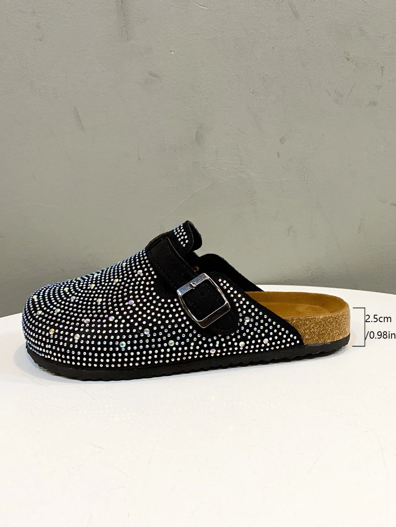 Kristallige klobige Outdoor-Slipper Schuhe Sommer Clogs Damen Hausschuhe Pantofle Luxus Slides Med Strand Designer Flip Flops