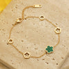 1 Piece Trendy Stainless Steel Shell Plum Flower Bohemia Party Bracelet For Women Original Design Bangle Jewelry