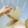 Luxuriöses Design Glitzernde Bankett-Clutch-Tasche Mode Perlmutt-Einlage Hochzeitshandtasche Damen Umhängetasche mit Kette Neue Clutch-Geldbörse