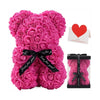 Artificial Flower Eternal Rose Teddy Bear for  Birthday Anniversary Gifts & Decor Miniatures A for my girlfriend Valentine's Day