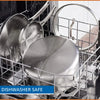 10-Piece Nonstick Stainless Steel Cookware Set for Durability and Style for Everyday Homemaking