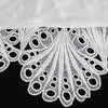 2024 Chic Women Dresses Hollow Out Bare Shoulder Long Sleeve Mini Ruffle Dress White Party Club Birthday Outfits Fall Fashion