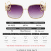 Oversized Square Sunglasses Women Rhinestone Butterfly Frame Sun Glasses 2025 Luxury Brand UV400 Protection Eyewear For Ladies