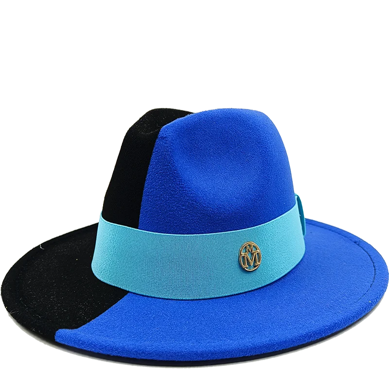 Low price wholesale Fedora hats men's and women's jazz hats red and white new tie dyed Fedora hats autumn classic hats sombrero