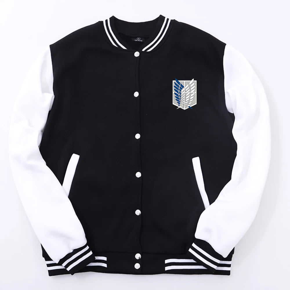 Cosplay Shield Baseball Uniform Anime Sports Clothing For Men Loose Oversize X-5XL Sportswears Personality Pocket Jacket Male