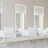JHK Led 64"x21" Full Length Mirror Standing Hanging or Wall-Mounted Mirrors with Stand Aluminum Alloy Frame For Living Room