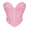 HLJ&GG Sexy Off Shoulder Corset Vest Two Piece Sets Women Sleeveless Backless Bandage Irregular Top + Sequin Mini Skirts Outfits