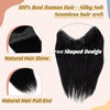 #6 Light Brown Bone Straight Clip In Hair Extensions 1 Piece 5 Clips Full Head One-Piece Clip In Human Hair Extensions 100G/Set