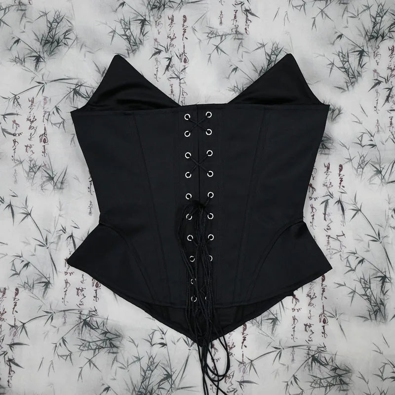 Sexy Women's Overbust Corsets Lace Up Bustiers Tops Fashion Gothic Slimming Fit Corsets and Bustiers Body Shaper корсет женский
