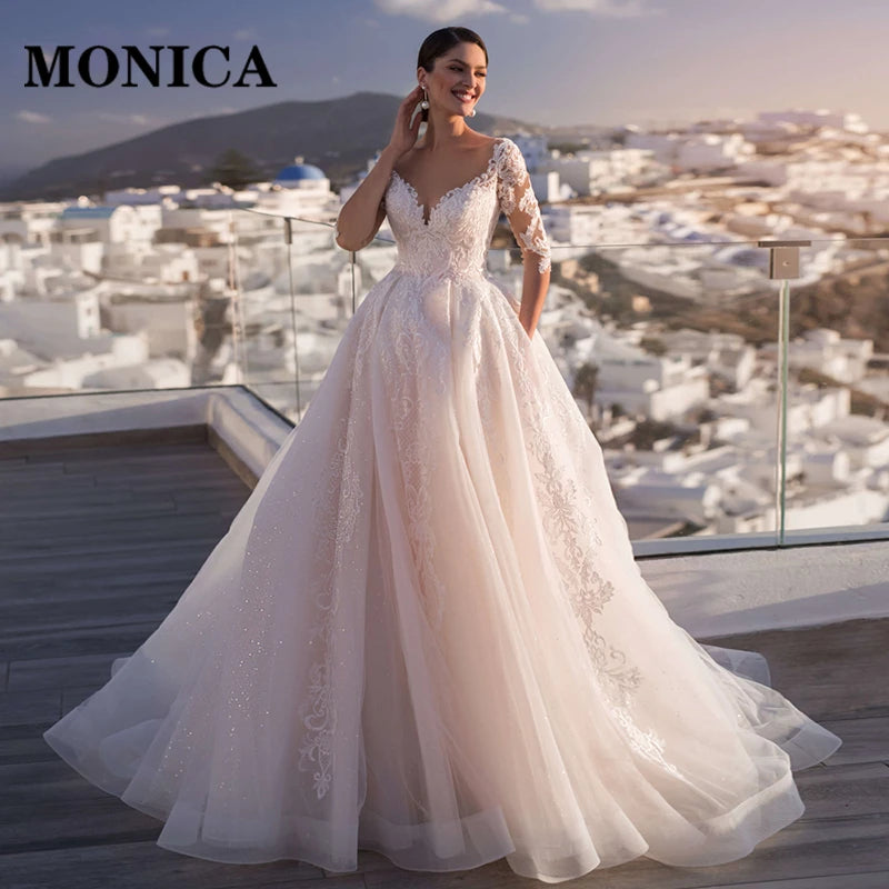 MONICA Trendy Pastrol Crystal Flowers Pleat Short Cocktail Dresses for Teens Cape Party Vestidos De Formatura Customized