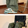 2025 Men Cargo Pants Multi-Pockets Tool Pants Harajuku Mens Vintage Loose Wide Leg Pants Streetwear Casual Hip-Hop Trousers