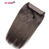 ZZHAIR 100% Brazilian Human Remy Hair Extensions 16"-26" 1Pcs Set 100g-200g One Piece 5 Clips In Natural Straight