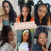 Dreadlock Extensions Loc Extensions Afro Kinky Dreads Extensions for Men/Women, Synthetic Dread Set Thick Soft Locs Extensions