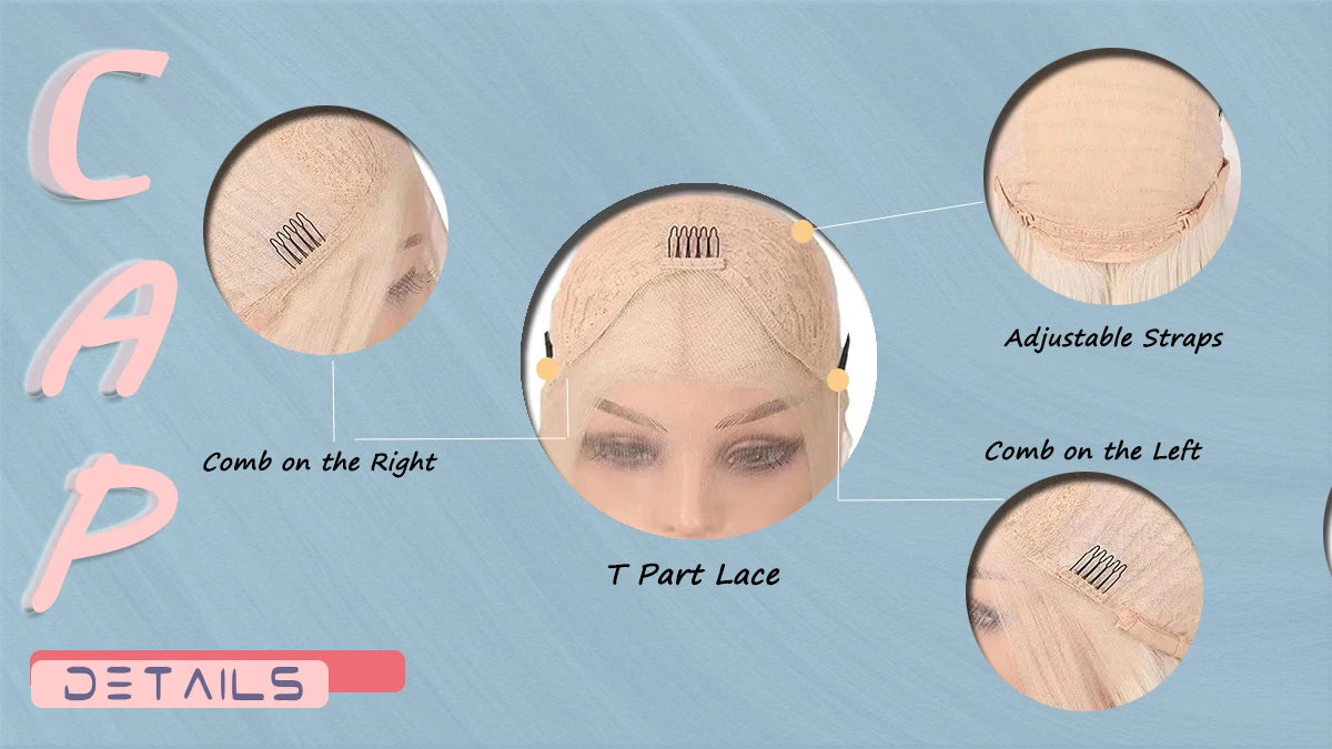 WIF Kurzer Bob Glattes Farbenfrohes Haar Synthetische Perücke Highlight Orange Glatter Bob Pinkes Haar Lace Front Perücken Cosplay Make-up Verwendung