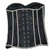 Women Abdomen Corset Crops with Bra Shiny Rhinestone Transparent Breathable Mesh Hand Made Bodices Push Up Bustiers Custom Made