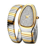 Classic Snake Shape Watch For Women Gold Silver Scaleable Bracelet Womens Watches Bling Diamonds Quartz Ladies Wristwatch