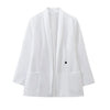 Women's Clothing Luxury Brand Design High-end Blazers Jacket Office Lady Suit Coats White Black Blazer Long-sleeved Top Jacket