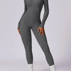 Summer Zipper Workout Jumpsuit Sports Overalls Women Gym Clothing Running Fitness Suits Gym Tracksuit Short Sportswear Yoga Set