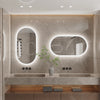LUVODI Backlit Lighted Bathroom Mirror LED Bedroom Vanity Mirror Salon Mirror with Touch Sensor Dimming Defog IP44