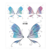3D Fairy Butterfly Wings Shiny Tattoo Sticker Waterproof Eyes Face Body Art Fake Tattoos For Women Makeup Dance Music Festival