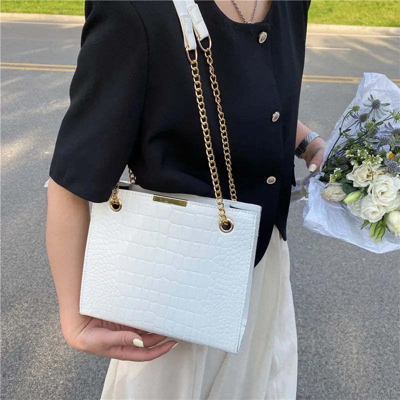 Fashion Luxury Crossbody Bags for Women 2023 New Trendy Designer Shoulder Bag Leisure Chain Solid Color Messenger Bag Handbags