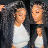 180% Curly Wigs Human Hair Lace Frontal Wig 13x4 Hd Water Wave Lace Front Human Hair Wig Deep Wave Human Hair Wigs Brazilian