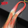 Shiny Sparkle Hair Tinsel 150PC/120cm Thin Colorful Rainbow Silk Hair Extensions Dazzles Women Hippie for Braiding Headdress