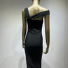 Damen Sommer sexy ausgehöhltes braunes Midi knielanges Bodycon-Bandagekleid 2023 Designer elegantes Abendpartykleid Vestido