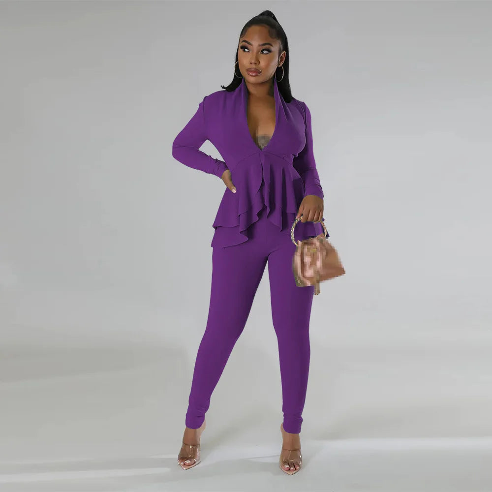 pants sets suits for women 2022 office outfits women suits lady set pants long sleeve  two piece outfit 2022 clothes for woman