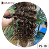 Tape In Hair Extensions Water Wave Real Human Hair 2# Dark Brown Natural Cural Tape On Hair Ectensions Skin Weft Hairpiece 2G/Pc