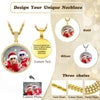 45mm Hip Hop Iced Out DIY Photo CZ Pendant Custom Picture Pendant Necklace Personalized Women Men Rapper Jewelry For Him Her