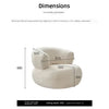 Kleines Wohnzimmer Balkon Freizeit kleines Sofa Lammwolle Einzelsessel Ins-Stil Faul Sofa Stuhl